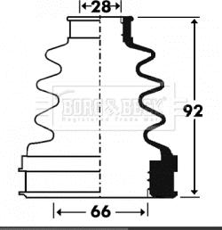 Borg & Beck BCB2900 - Joint-soufflet, arbre de commande cwaw.fr