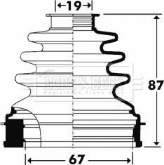 Borg & Beck BCB2901 - Joint-soufflet, arbre de commande cwaw.fr