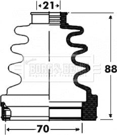 Borg & Beck BCB2918 - Joint-soufflet, arbre de commande cwaw.fr