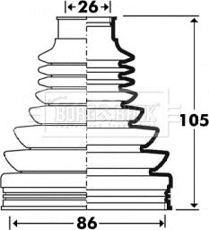 Borg & Beck BCB2912 - Joint-soufflet, arbre de commande cwaw.fr