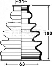 Borg & Beck BCB2920 - Joint-soufflet, arbre de commande cwaw.fr