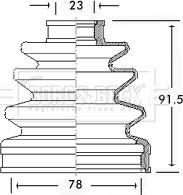 Borg & Beck BCB2586 - Joint-soufflet, arbre de commande cwaw.fr