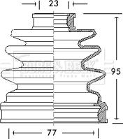 Borg & Beck BCB2621 - Joint-soufflet, arbre de commande cwaw.fr