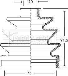 Borg & Beck BCB2067 - Joint-soufflet, arbre de commande cwaw.fr