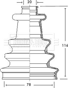 Borg & Beck BCB2080 - Joint-soufflet, arbre de commande cwaw.fr