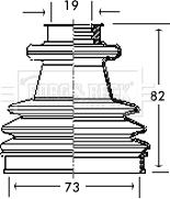 Borg & Beck BCB2151 - Joint-soufflet, arbre de commande cwaw.fr