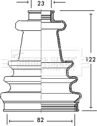 Borg & Beck BCB2168 - Joint-soufflet, arbre de commande cwaw.fr