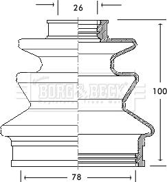 Borg & Beck BCB2106 - Joint-soufflet, arbre de commande cwaw.fr