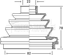 Borg & Beck BCB2110 - Joint-soufflet, arbre de commande cwaw.fr