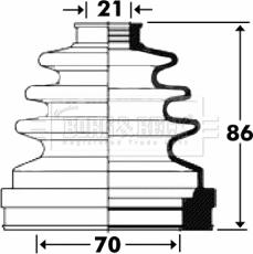 Borg & Beck BCB2899 - Joint-soufflet, arbre de commande cwaw.fr