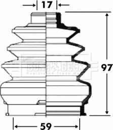 Borg & Beck BCB2894 - Joint-soufflet, arbre de commande cwaw.fr