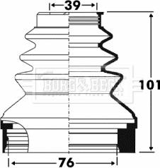 Borg & Beck BCB2890 - Joint-soufflet, arbre de commande cwaw.fr