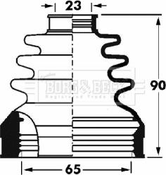 Borg & Beck BCB2893 - Joint-soufflet, arbre de commande cwaw.fr