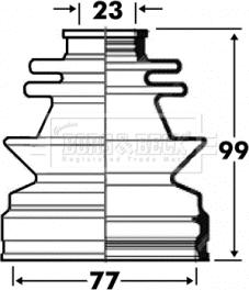 Borg & Beck BCB2851 - Joint-soufflet, arbre de commande cwaw.fr