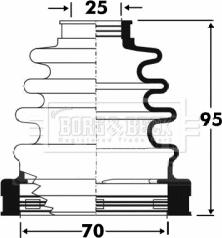 Borg & Beck BCB2864 - Joint-soufflet, arbre de commande cwaw.fr