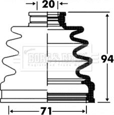 Borg & Beck BCB2860 - Joint-soufflet, arbre de commande cwaw.fr