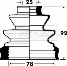 Borg & Beck BCB2868 - Joint-soufflet, arbre de commande cwaw.fr