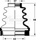 Borg & Beck BCB2806 - Joint-soufflet, arbre de commande cwaw.fr