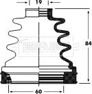 Borg & Beck BCB2800 - Joint-soufflet, arbre de commande cwaw.fr