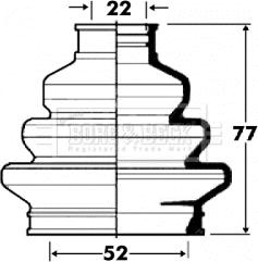 Borg & Beck BCB2884 - Joint-soufflet, arbre de commande cwaw.fr