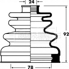 Borg & Beck BCB2829 - Joint-soufflet, arbre de commande cwaw.fr