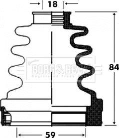 Borg & Beck BCB2820 - Joint-soufflet, arbre de commande cwaw.fr