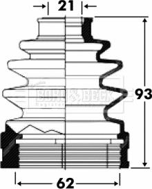 Borg & Beck BCB2823 - Joint-soufflet, arbre de commande cwaw.fr