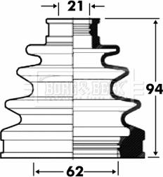 Borg & Beck BCB2875 - Joint-soufflet, arbre de commande cwaw.fr