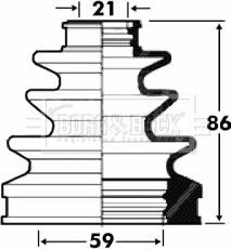 Borg & Beck BCB2876 - Joint-soufflet, arbre de commande cwaw.fr