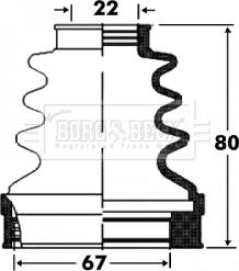 Borg & Beck BCB2870 - Joint-soufflet, arbre de commande cwaw.fr