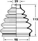 Borg & Beck BCB2354 - Joint-soufflet, arbre de commande cwaw.fr