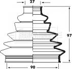 Borg & Beck BCB2356 - Joint-soufflet, arbre de commande cwaw.fr