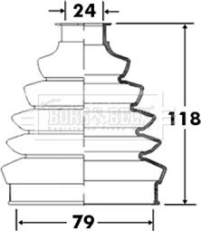 Borg & Beck BCB2366 - Joint-soufflet, arbre de commande cwaw.fr