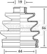 Borg & Beck BCB2303 - Joint-soufflet, arbre de commande cwaw.fr