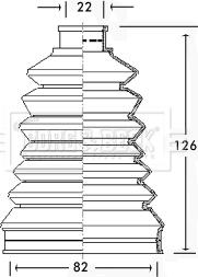 Borg & Beck BCB2319 - Joint-soufflet, arbre de commande cwaw.fr