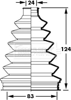 Borg & Beck BCB2383 - Joint-soufflet, arbre de commande cwaw.fr