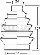 Borg & Beck BCB2329 - Joint-soufflet, arbre de commande cwaw.fr