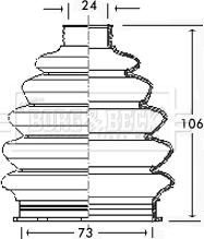 Borg & Beck BCB2328 - Joint-soufflet, arbre de commande cwaw.fr