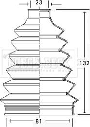 Borg & Beck BCB2322 - Joint-soufflet, arbre de commande cwaw.fr