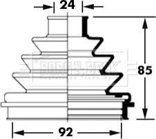 Borg & Beck BCB2373 - Joint-soufflet, arbre de commande cwaw.fr