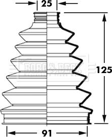 Borg & Beck BCB2377 - Joint-soufflet, arbre de commande cwaw.fr