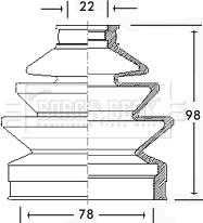 Borg & Beck BCB2292 - Joint-soufflet, arbre de commande cwaw.fr