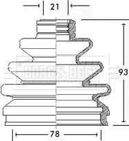 Borg & Beck BCB2253 - Joint-soufflet, arbre de commande cwaw.fr