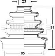 Borg & Beck BCB2286 - Joint-soufflet, arbre de commande cwaw.fr