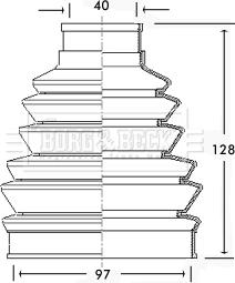 Borg & Beck BCB2282 - Joint-soufflet, arbre de commande cwaw.fr