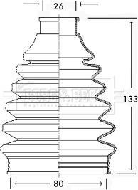 Borg & Beck BCB2224 - Joint-soufflet, arbre de commande cwaw.fr