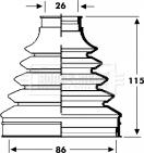 Borg & Beck BCB2799 - Joint-soufflet, arbre de commande cwaw.fr