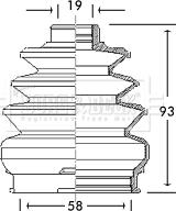 Borg & Beck BCB2767 - Joint-soufflet, arbre de commande cwaw.fr