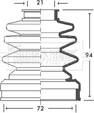 Borg & Beck BCB2711 - Joint-soufflet, arbre de commande cwaw.fr