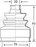 Borg & Beck BCB2783 - Joint-soufflet, arbre de commande cwaw.fr